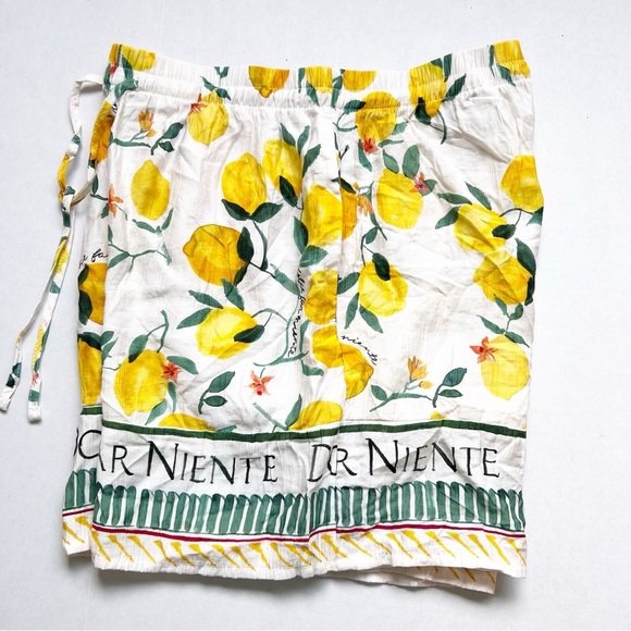 2/25 H&M Lemon Shorts Bermuda Culotte Resort Dressy Boxer Short Print viral - Picture 4 of 7